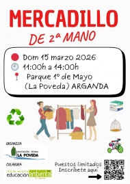 Mercadillo de segunda mano en Arganda del Rey