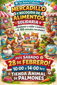 Mercadillo Solidario en Tienda Animal Palmones