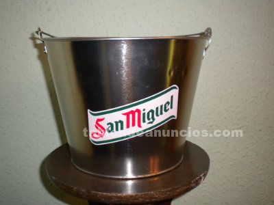 Cubo metálico cerveza San Miguel
