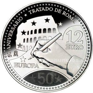 Moneda conmemorativa 12 euros 2007.