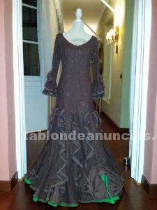 Vestido de flamenca marron