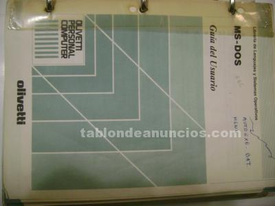 Manual original ms-dos olivetti