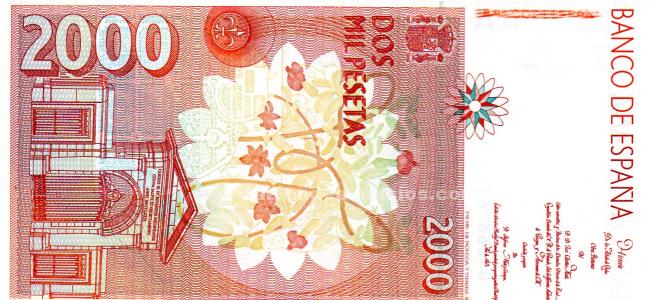 Billetes de 2000 pesetas doble serie