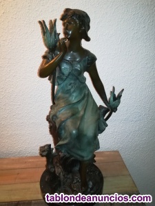 Figura de mujer bronce s xx