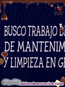 Ampliar fotos Mozo de Limpieza y Mantenimiento Mozo de Limpieza y Mantenimiento