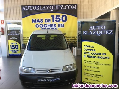Ampliar fotos CITROEN BERLINGO 1.9D 600, 71cv, 3p del 1999 CITROEN BERLINGO 1.9D 600, 71cv, 3p del 1999