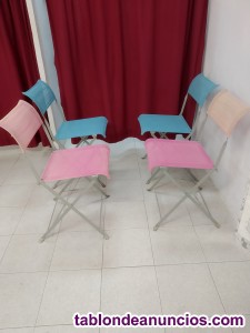 Cuatro sillas de verano