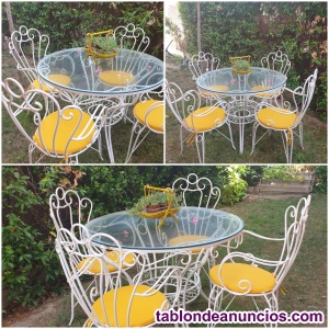 Venta mesa y sillas de jardin