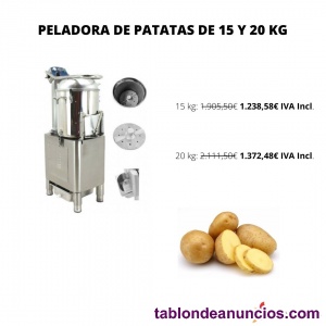 Peladora de patatas de 15 y 30 kg