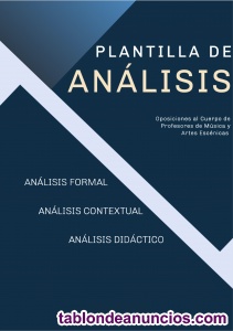  PLANTILLA DE ANALSIS OPOSICIONES CONSERVATORIO
