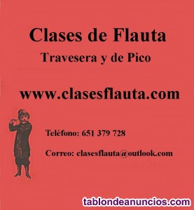  CLASES DE FLAUTA TRAVESERA Y FLAUTA DE PICO