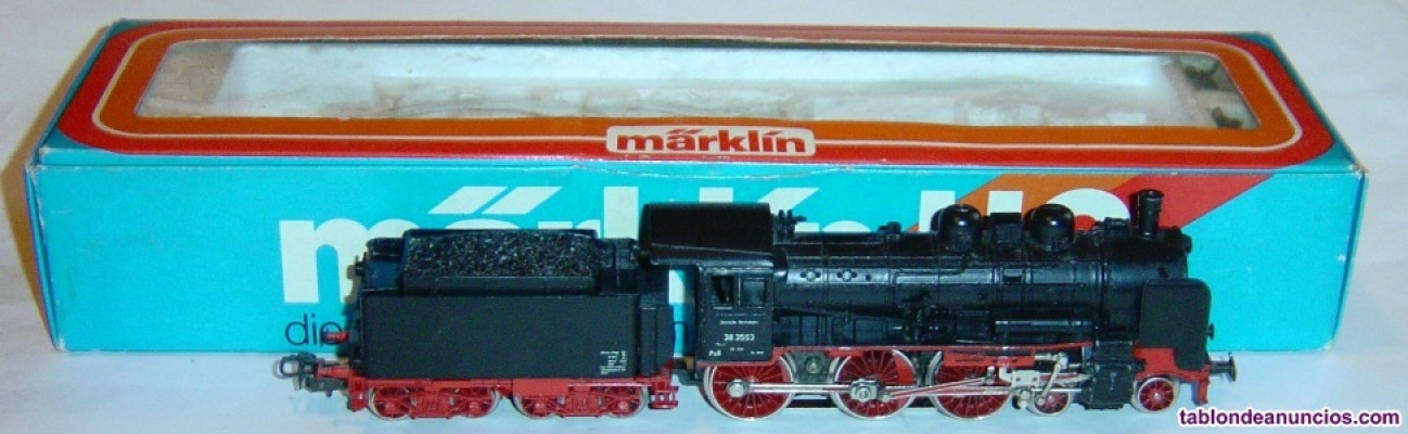 Marklin ho, locomotora digital 5 polos br38 ref.3099, ¡maquinista y fogonero!