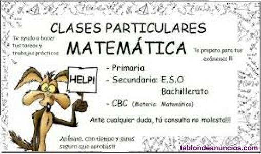 Se Dan clases de matemticas