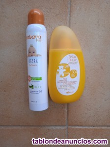 Spray solar protección de pieles sensibles de bebé