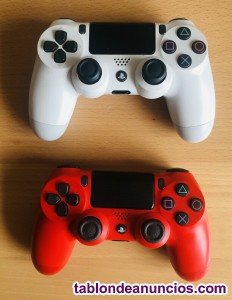 Playstation 4 pro blanca con dos mandos y su caja/minimo uso  -pal españa-
