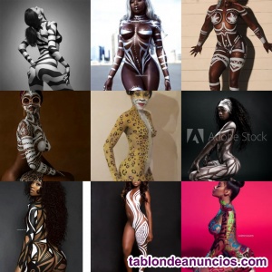 Artista de Body Painting busca modelo negra o mulata