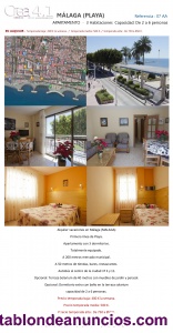 APARTAMENTO  -  3 Habitaciones  Capacidad: De 2 a 6 personas  - Málaga (Playa)