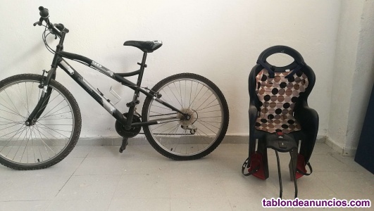 Vendo bicicleta de montaña con sillin para niños