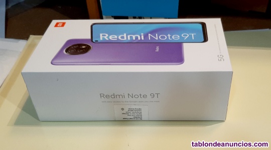 Movil Xiaomi REDMI Note 9t 128Gb 5G Nightfall Blackk sin desprecintar