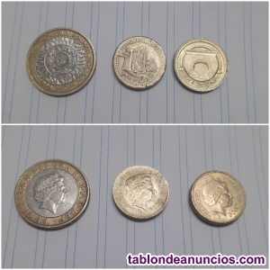 Vendo 3 monedas de elizabeth ii de(1998-2004-2006)