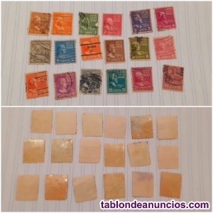 Vendo lote con 18 sellos de presidentes americano 1938-39,nuevo usado y sin perf
