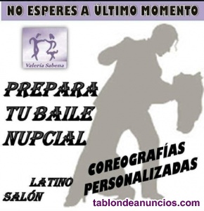 ¡prepara tu baile nupcial! clases particulares de baile latino y salón