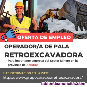 Operador / Operadora de RETROEXCAVADORA