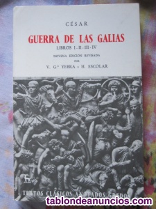 LIBRO EN LATÍN "LA GUERRA DE LAS GALIAS"