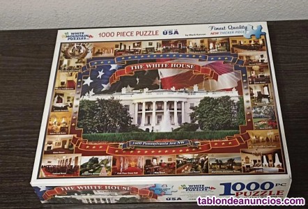 Vendo puzzle original hecho en usa,white mountain 1000 piezas,the white house