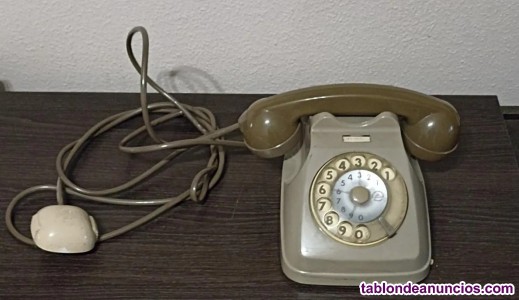 Vendo viejo teléfono de 1970,de sip italtel,hecho en italia,con rueda 