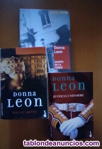 3 libros DONNA LEÓN 