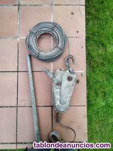 Tractel manual y cable 20 m.
