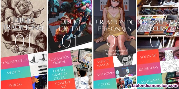 Clases virtuales ilustracin Digital arte