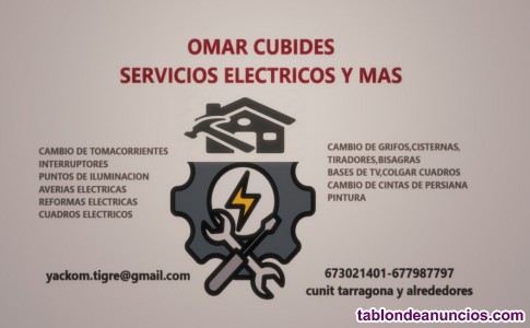 Servicios electricos a domicilio y mas 673021401
