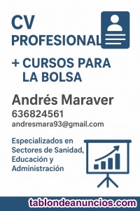 Creaci�n de CV Profesional + Cursos de Formaci�n Continua