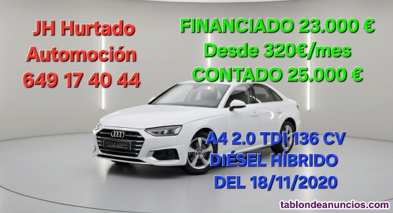 Audi a4 30 tdi 2.0 136 cv advanced stronic micro hibrido automatico
