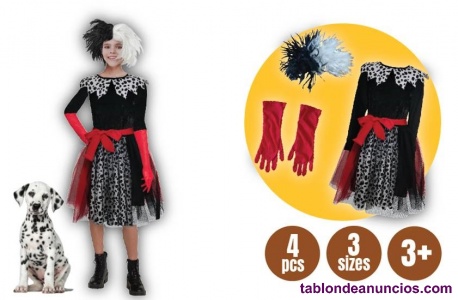 Disfraz infantil party dalmatian witch (nuevo)