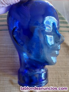 Cabeza hueca tama�o natural de cristal 