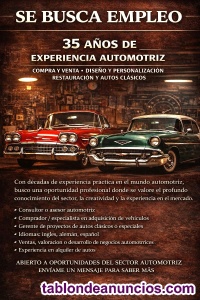 BUSCO EMPLEO en AUTOMOCION