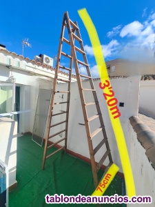 Escalera de madera 12 pelda�os