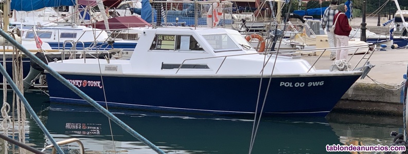 Vendo barco motor diesel de eje de 7,30 metros