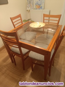 Conjunto mesa y sillas comedor 
