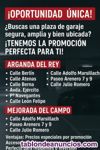 Plazas de garaje en venta