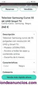 Venta de televisor
