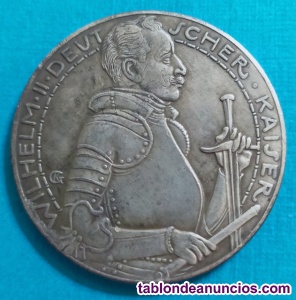 Moneda Alemania 1913 Ba�o de Plata 