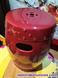 Taburete/timbal de cer�mica 
