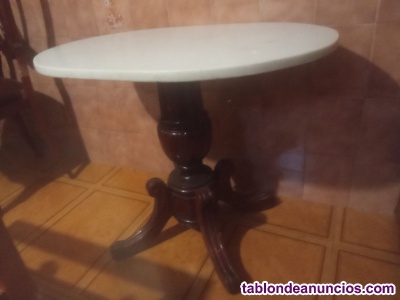 Mesita auxiliar de marmol