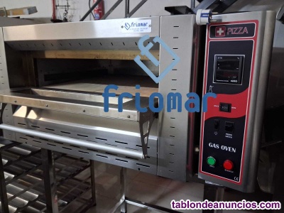 Horno pizza a gas 1 piso 4 pizza 30 cm