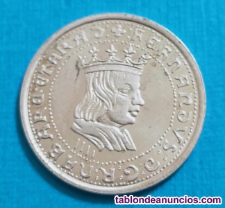 Moneda medieval Fernando plata 
