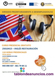 Curso gratuito ingl�s restauraci�n subvencionado por lanbide